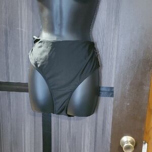 Black High-Waisted Bikini Bottoms